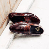 823 Arcobareno Classic Penny Loafer Burgundy