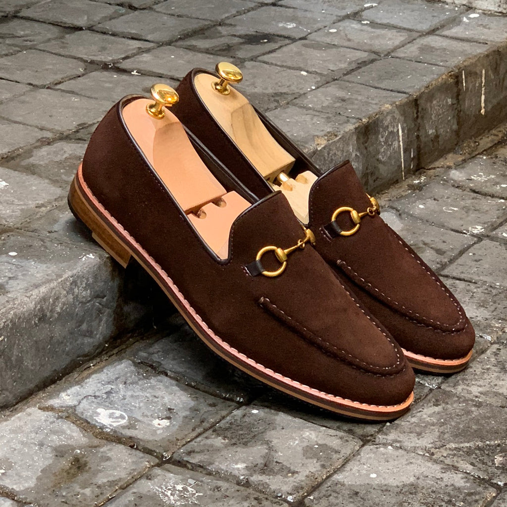 7012B Tan Women's Horsebit Loafers