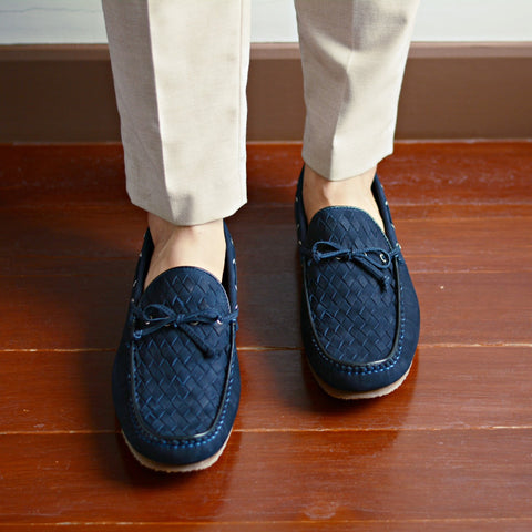 W821 Classic Woven Loafer Nubuck Blue