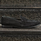509-2 Belgian Loafers Suede Black