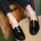 509 Women Penny Loafer PianoBlack