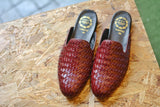 701-3 Woven Slipper Dark Brown