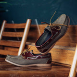 825 Boat Shoe - Olive+Caramel