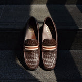 W823 Penny Woven Loafer Ribbon