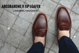 509-1 V-Tip Blutcher Loafer Caramel x Wooden